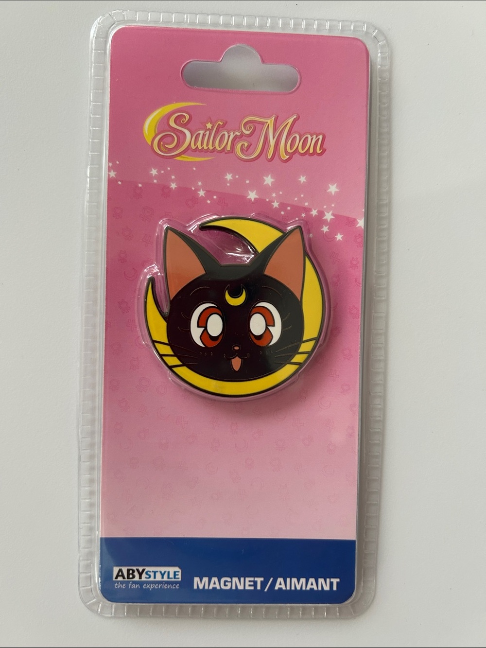Sailor Moon Luna Crescent Moon Premium Metal Magnet ABYstyle European Import NWT